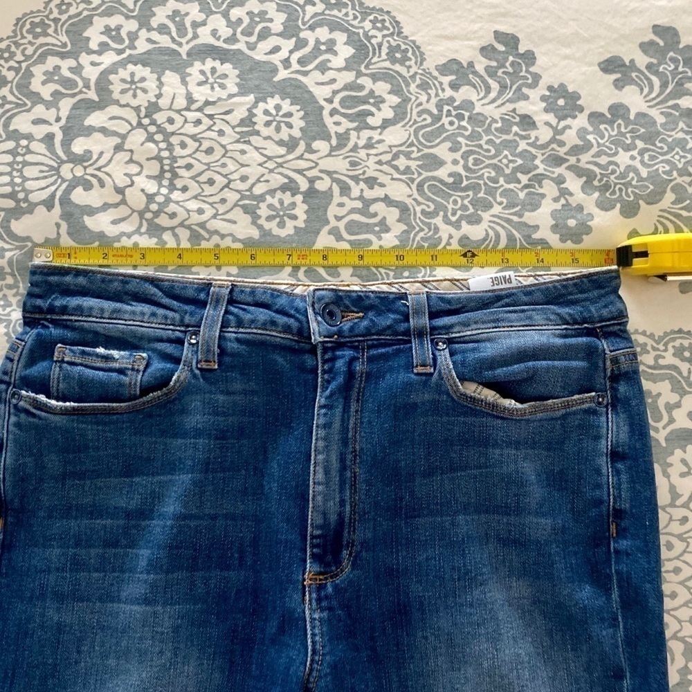 Paige Carter Slim Jeans Amanda Destructed EUC Size 30 - Picture 9 of 9